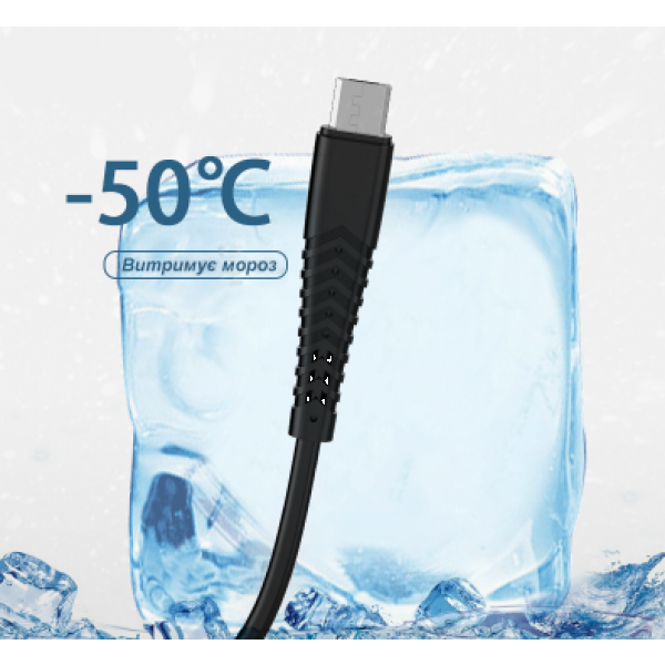 Фото - Кабель синхронізації даних Denmen D42L Silicone Lightning 2.4A 1m White (DM-D42L-WH)
