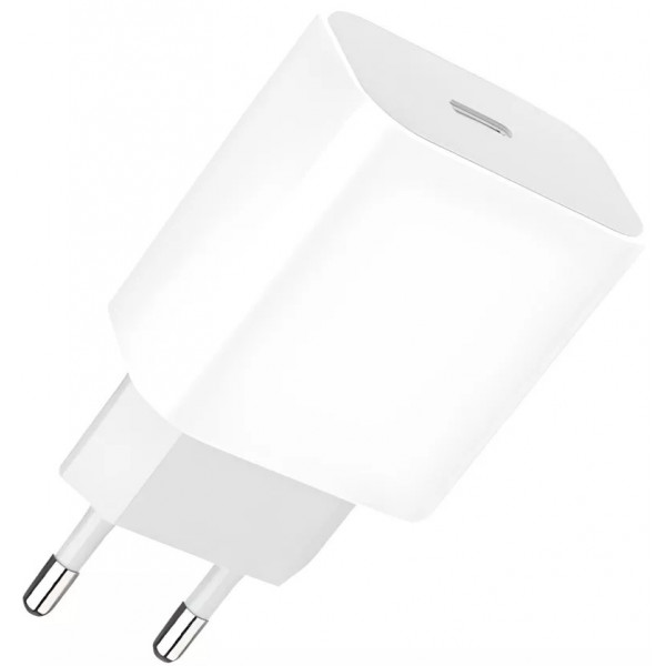 Фото - Мережевий зарядний пристрій Denmen DC06 20W 3.6A USB-C White (DM-DC06-WH)