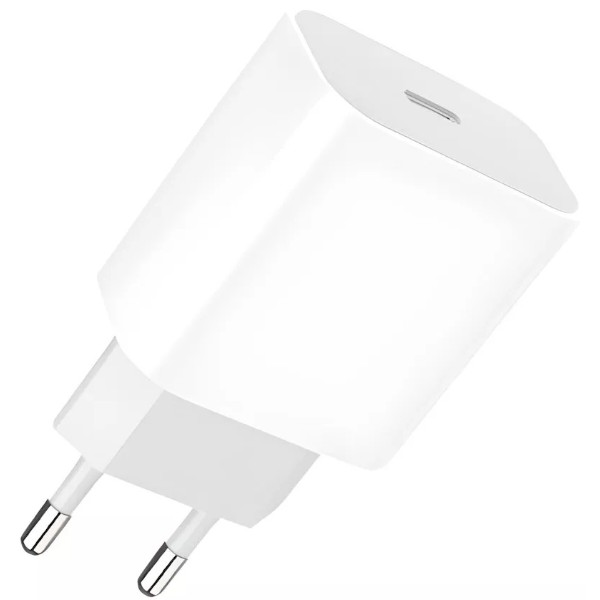 Фото - Мережевий зарядний пристрій Denmen DC06 20W 3.6A USB-C White (DM-DC06-WH)