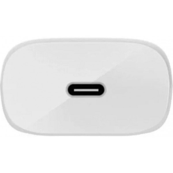 Фото - Мережевий зарядний пристрій Denmen DC06 20W 3.6A USB-C White з кабелем Type-C - Lightning (DM-DC06L-WH)