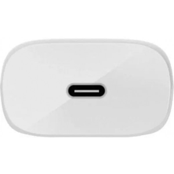 Фото - Мережевий зарядний пристрій Denmen DC06 20W 3.6A USB-C White з кабелем Type-C - Type-C (DM-DC06T-WH)
