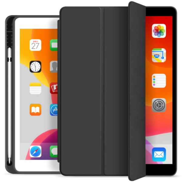 Фото - Чохол для планшету BeCover Tri Fold Soft TPU з кріпленням Apple Pencil for Apple iPad 9.7 2017/2018 A1822/A1823/A1893/A1954 Black (708453)