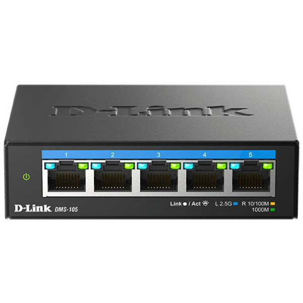 Фото - Коммутатор локальної мережі (Switch) D-Link DMS-105