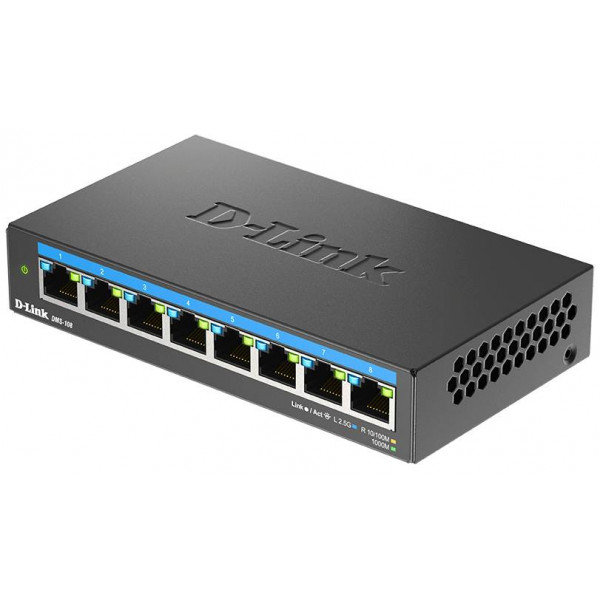 Фото - Коммутатор локальної мережі (Switch) D-Link DMS-108