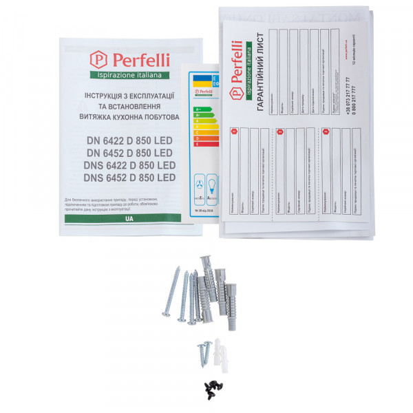 Фото - Витяжка декоративна Perfelli DN 6452 D 850 BL LED