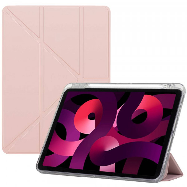 Фото - Чехол для планшета BeCover Ultra Slim Origami Transparent с креплением Apple iPad Air 11" M2/M3 (2024/2025) Pink (711391)