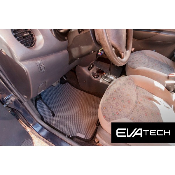 Фото - EVA коврики в салон авто передние EVAtech для Matiz Daewoo 1997-2015 1 поколение Htb EU DO351AV2RBB