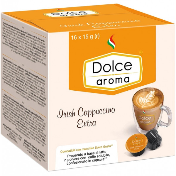 Фото - Кава у капсулах Dolce Aroma Irish Cappuccino DG 16 шт.