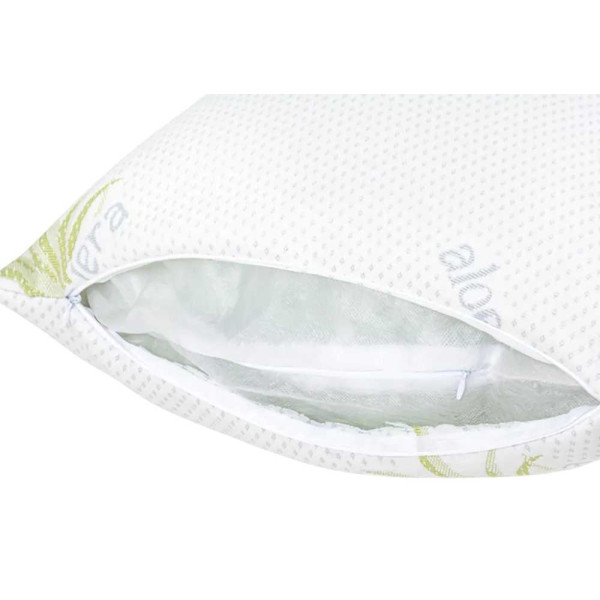 Фото - Подушка стандартна MirSon шовкова №853 Alberto Silk Kapok Hand made Пружна 40х60 см (2200003200638)