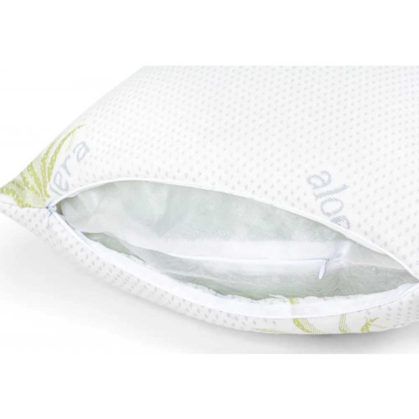 Фото - Подушка стандартна MirSon шовкова №845 Dorotea Silk Kapok Hand made М'яка 50х70 см (2200003203158)