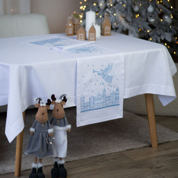 Фото - Скатертина раннер Едельвіка Ангел над містом 140х40 (369-24/00)