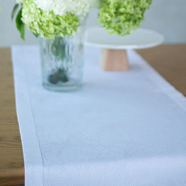 Фото - Скатертина раннер Едельвіка Меліса біла 180х40 (419-23/00)