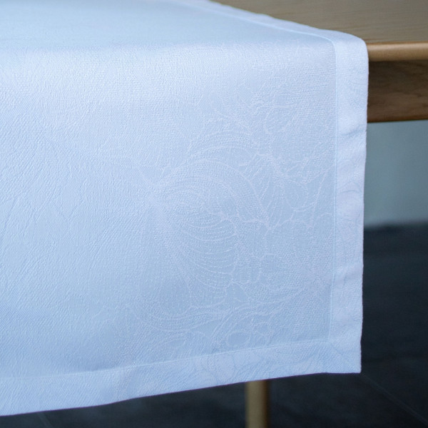 Фото - Скатертина раннер Едельвіка Меліса біла 180х40 (419-23/00)