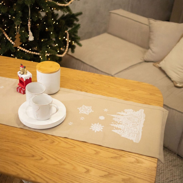 Фото - Скатертина раннер Едельвіка Різдво 140х40 (368-24/00)