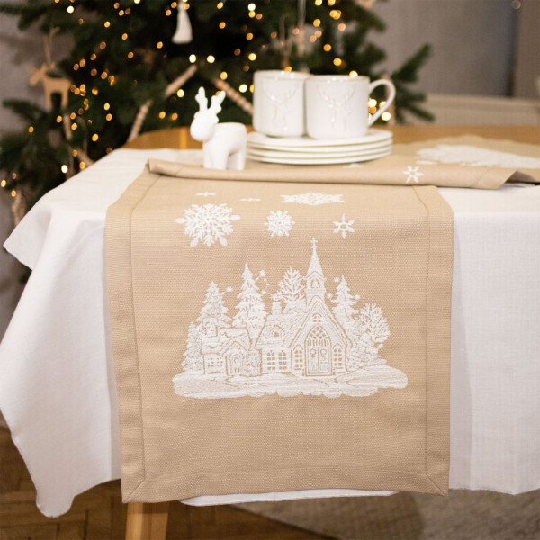 Фото - Скатертина раннер Едельвіка Різдво 140х40 (368-24/00)