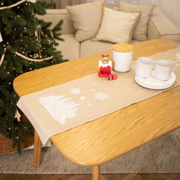 Фото - Скатертина раннер Едельвіка Різдво 140х40 (368-24/00)