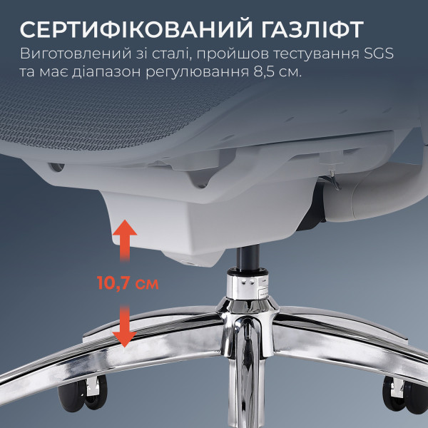 Фото - Кресло офисное Sihoo DORO C300 Pro Mesh White (DORO-C300-PRO-M102)