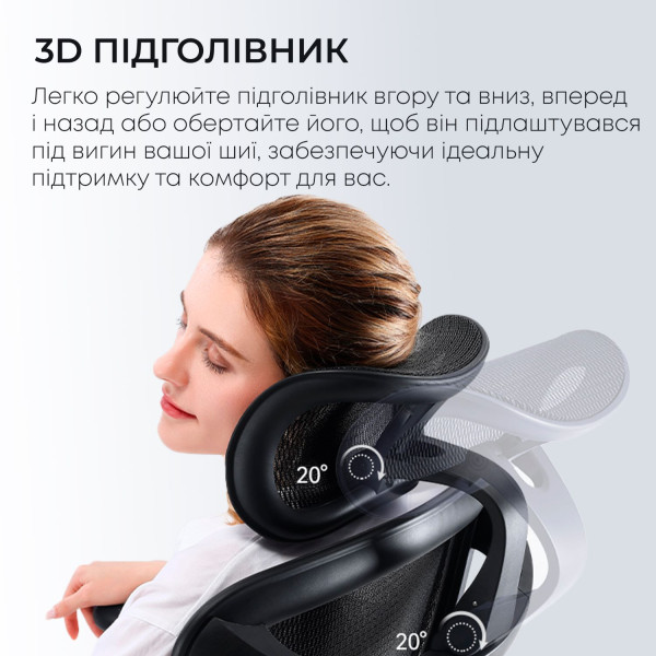 Фото - Кресло офисное Sihoo DORO C300L Mesh Black (DORO-C300L-A3-101)
