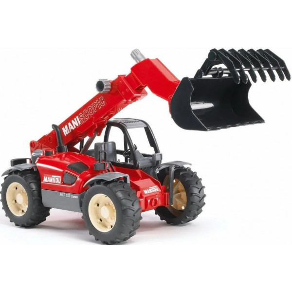 Фото - Наземна будівельна техніка BRUDER Дорожній навантажувач із телескопічною стрілою MLT 633 (02125)