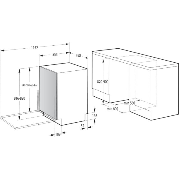 Фото - Посудомийна машина вбудована Gorenje GV 693 C60UVAD