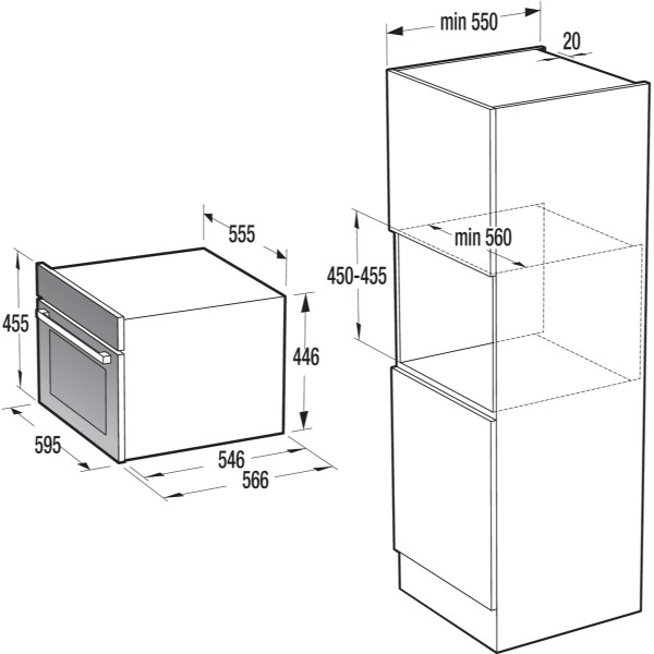 Фото - Духова шафа-НВЧ Gorenje BCM4547DG