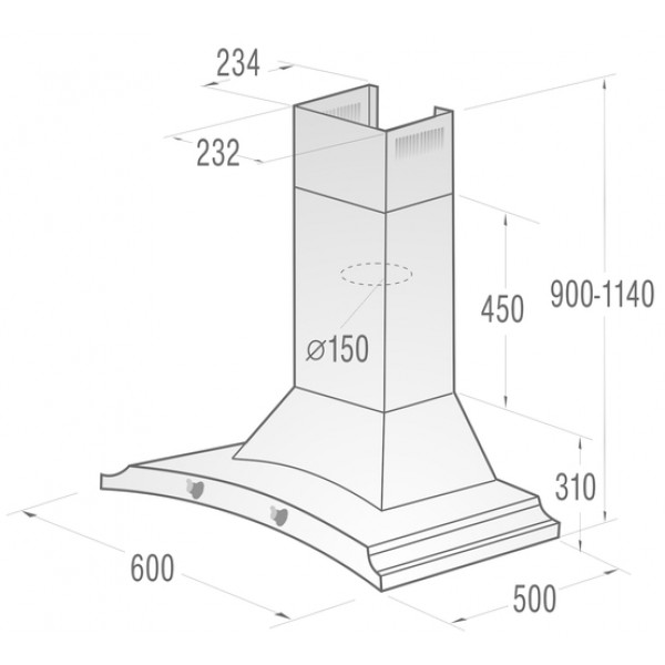 Фото - Витяжка декоративна Gorenje DK 63 MCLB