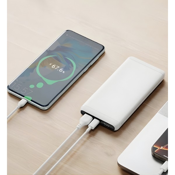 Фото - Батарея мобільна XO PB308 PD20W/QC22.5W 10000 mAh White