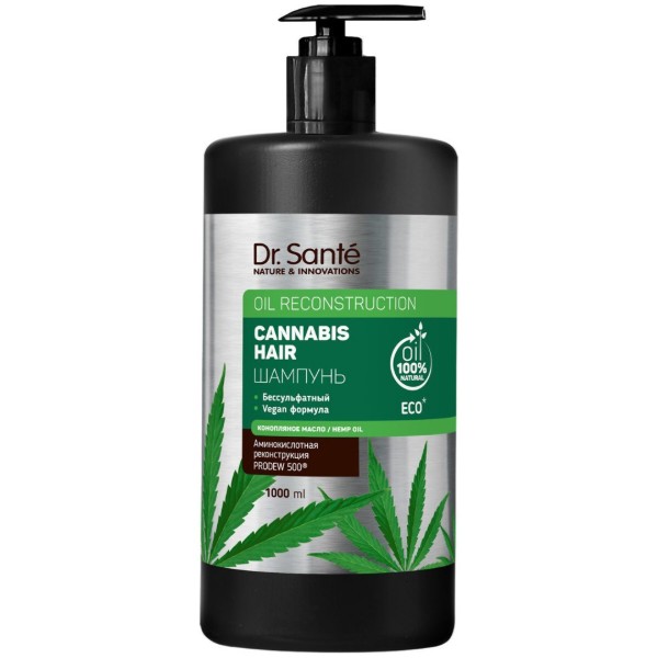 Фото - Шампунь жіночий Dr. Sante Cannabis Hair 1000 мл (8588006039290) Фото - Шампунь жіночий Dr. Sante Cannabis Hair 1000 мл (8588006039290)