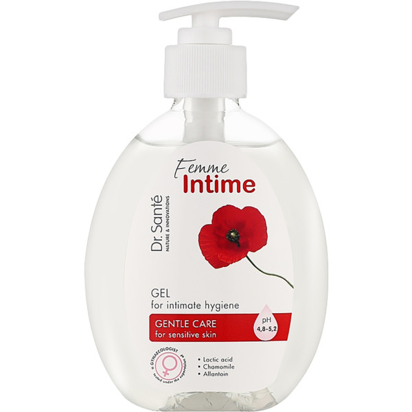 Фото - Гель для интимной гигиены Dr. Sante Femme Intime 230 мл нежный уход (4823015922923)