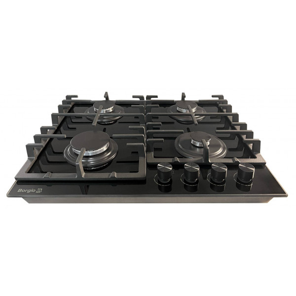 Фото - Варочная панель газовая Borgio DR 6390-15 BLACK GLASS FFD
