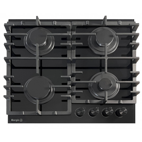 Фото - Варочная панель газовая Borgio DR 6390-15 BLACK GLASS FFD