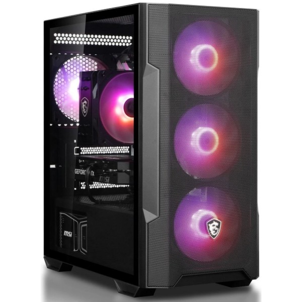Фото - Системный блок Dragon Lucky Platinum Powered_by MSI (RTX 5070 + R5 7500F) Black