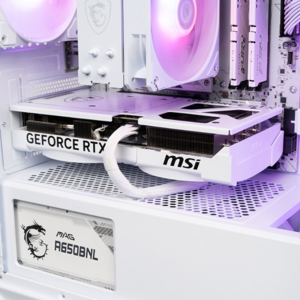 Фото - Системний блок Dragon Lucky Snow Powered_by MSI (RTX 5080 + R7 7700-WH)