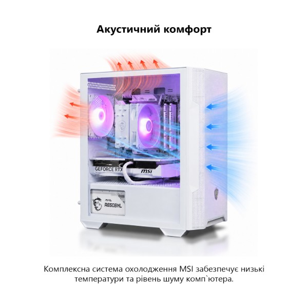 Фото - Системний блок Dragon Lucky Snow Powered_by MSI (RTX 5080 + R7 7700-WH)
