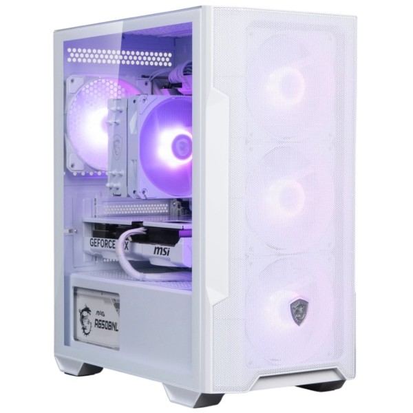 Фото - Системний блок Dragon Lucky Snow Powered_by MSI (RTX 5060 + R5 7500F-WH) White