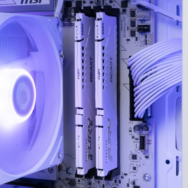 Фото - Системний блок Dragon Lucky Snow Powered_by MSI (RTX 5080 + R7 7700-WH)