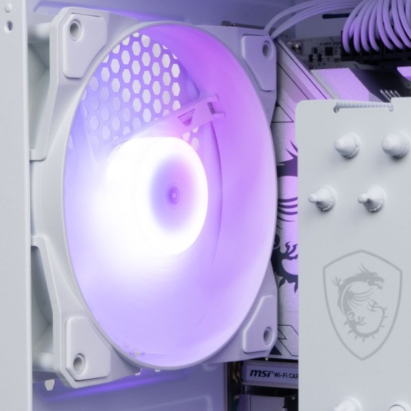 Фото - Системний блок Dragon Lucky Snow Powered_by MSI (RTX 5060 + R5 7500F-WH) White