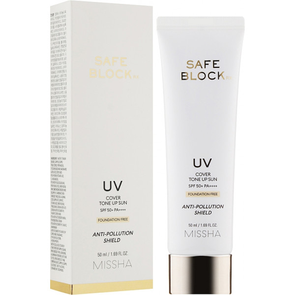 Фото - Средство для загара Missha Safe Block RX Cover SPF50+PA++++ 50 мл (8809643523486)