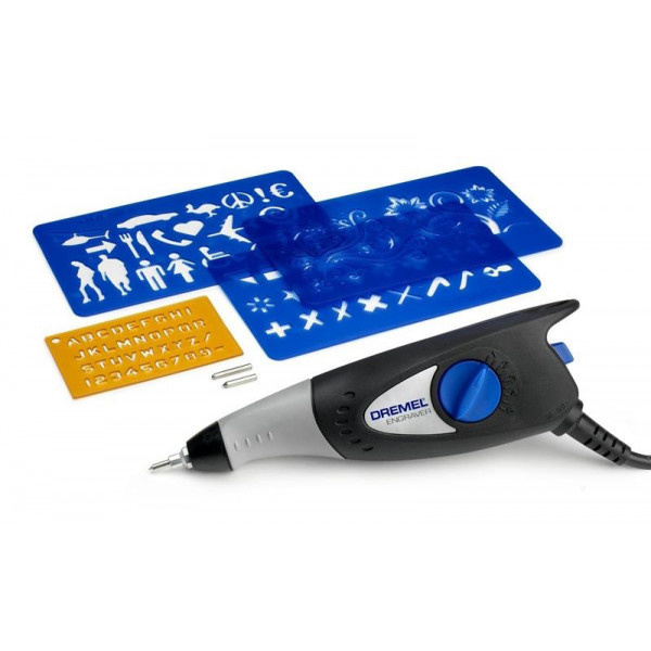 Фото - Багатофоункціональний інструмент Dremel 290-3/4 Engraver + 3 насадки и 4 трафарета (F.013.029.0JP)