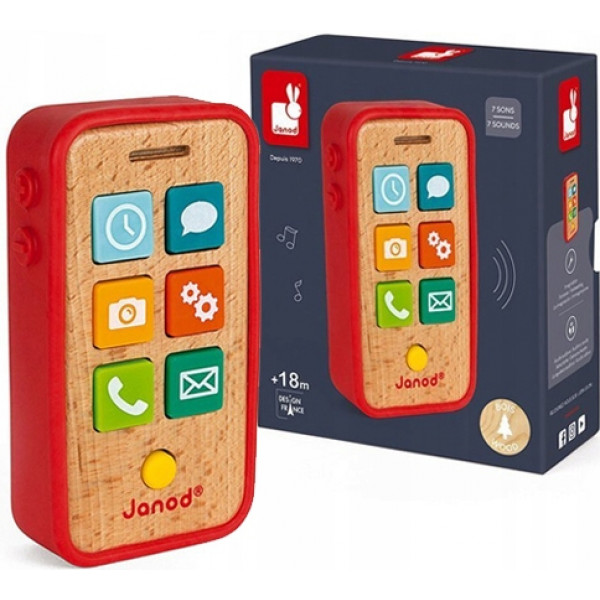 Фото - Інтерактивний гаджет Janod Телефон зі звуком (J05334)