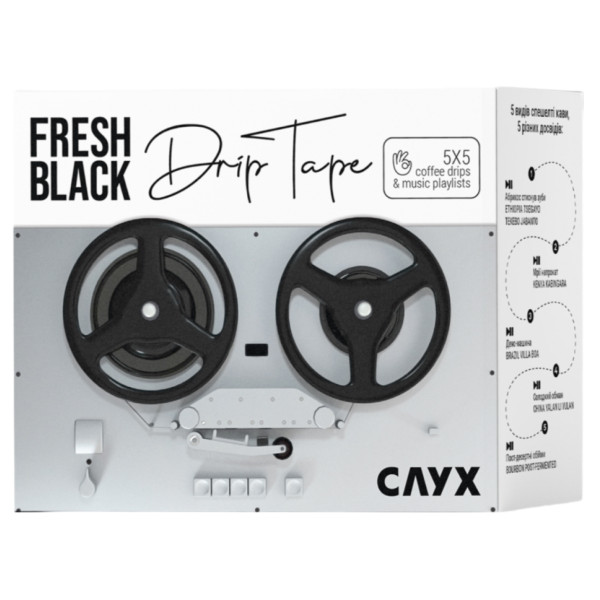 Фото - Дріп-кава Fresh Black Drip Tape set 60 г (5шт.x12г)