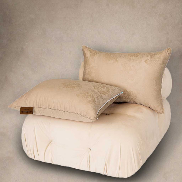 Фото - Подушка стандартная MirSon №15-71 Ferrero Bamboo Gold средняя 50х70 (2200011166728)