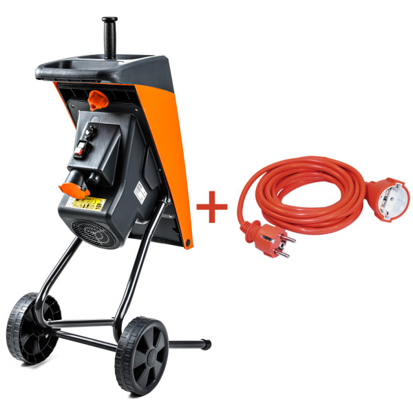 Фото - Подрiбнювач садовий GTM DS2500/40 KIT + подовжувач 10 м помаранч.