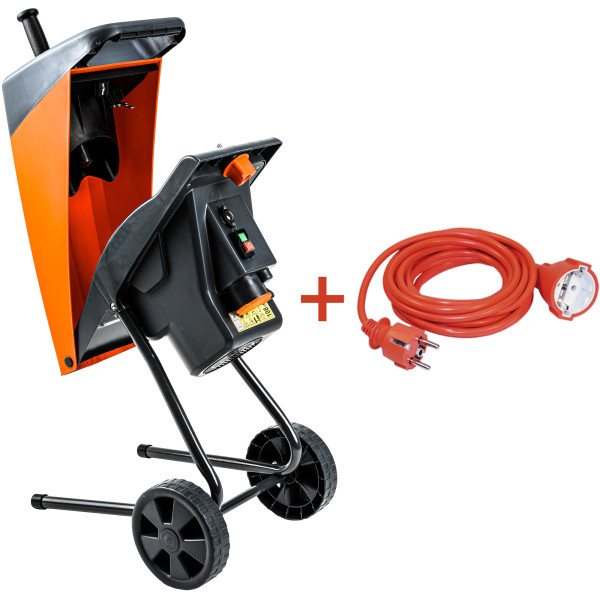 Фото - Подрiбнювач садовий GTM DS2500/40 KIT + подовжувач 10 м помаранч.