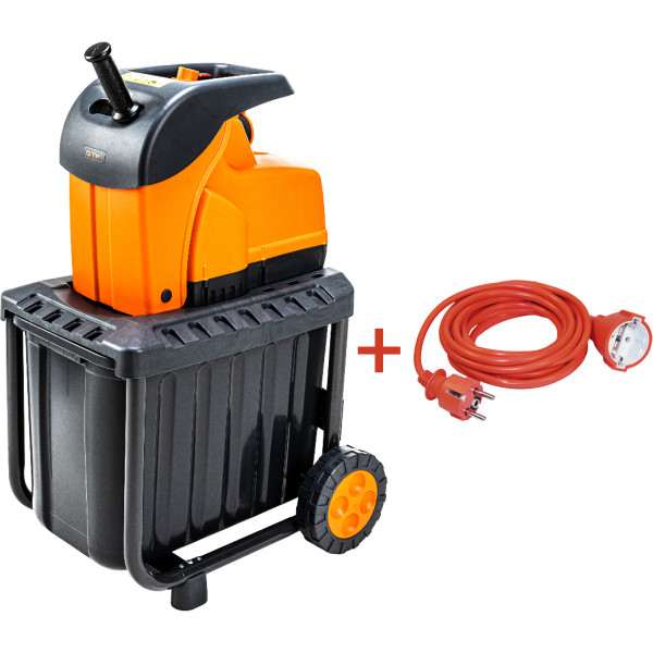 Фото - Подрiбнювач садовий GTM DS2800/45 KIT + подовжувач 10м помаранч.