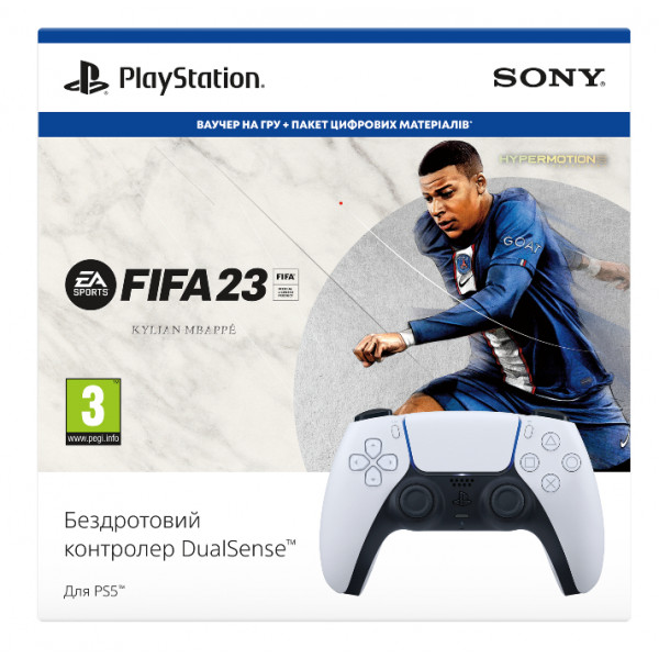 Фото - Геймпад Dualsense + PS5 FIFA 23 (код)