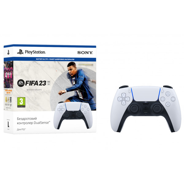 Фото - Геймпад Dualsense + PS5 FIFA 23 (код)
