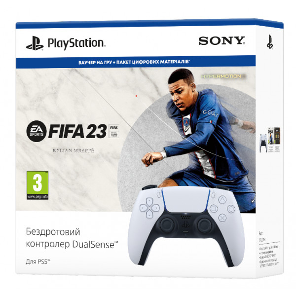 Фото - Геймпад Dualsense + PS5 FIFA 23 (код)