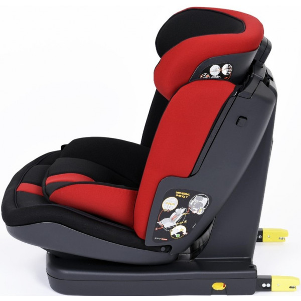 Фото - Автокрісло Peg-Perego Viaggio 1-2-3 Via Monza (чорне з червоним)
