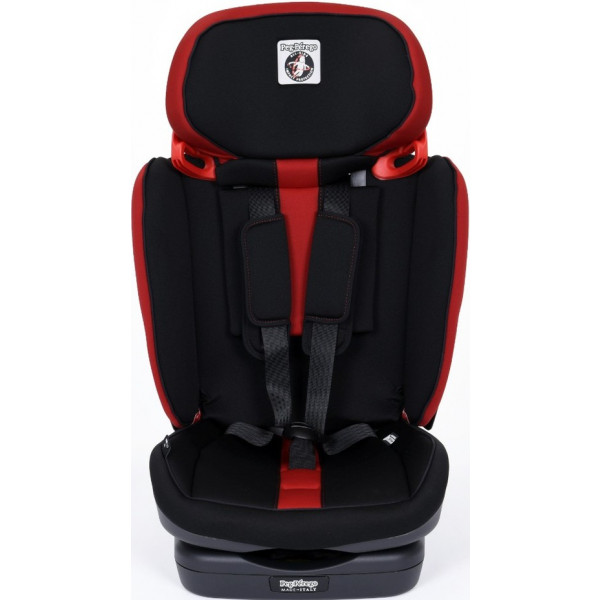 Фото - Автокрісло Peg-Perego Viaggio 1-2-3 Via Monza (чорне з червоним)